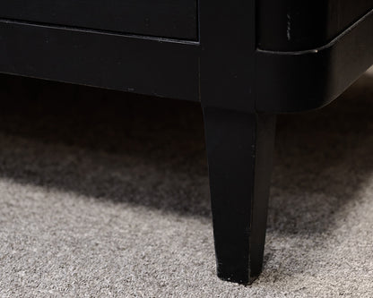 Crate & Barrel Black 6-Drawer Desser