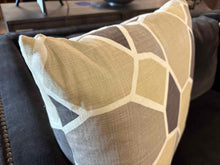 Abstract Geometric Block Accent Pillow