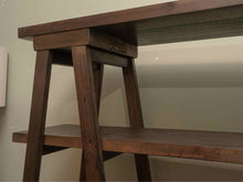 Drifwood Carcoal Finish Aracia Wood 3 Tier Shelf  Etagere Bookcase