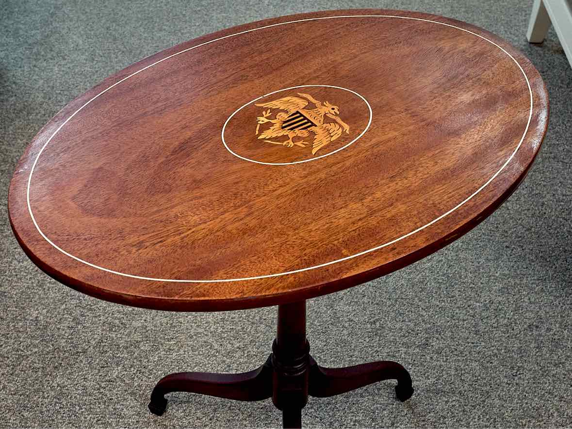 Federal Style Cherry Tilt Top Table