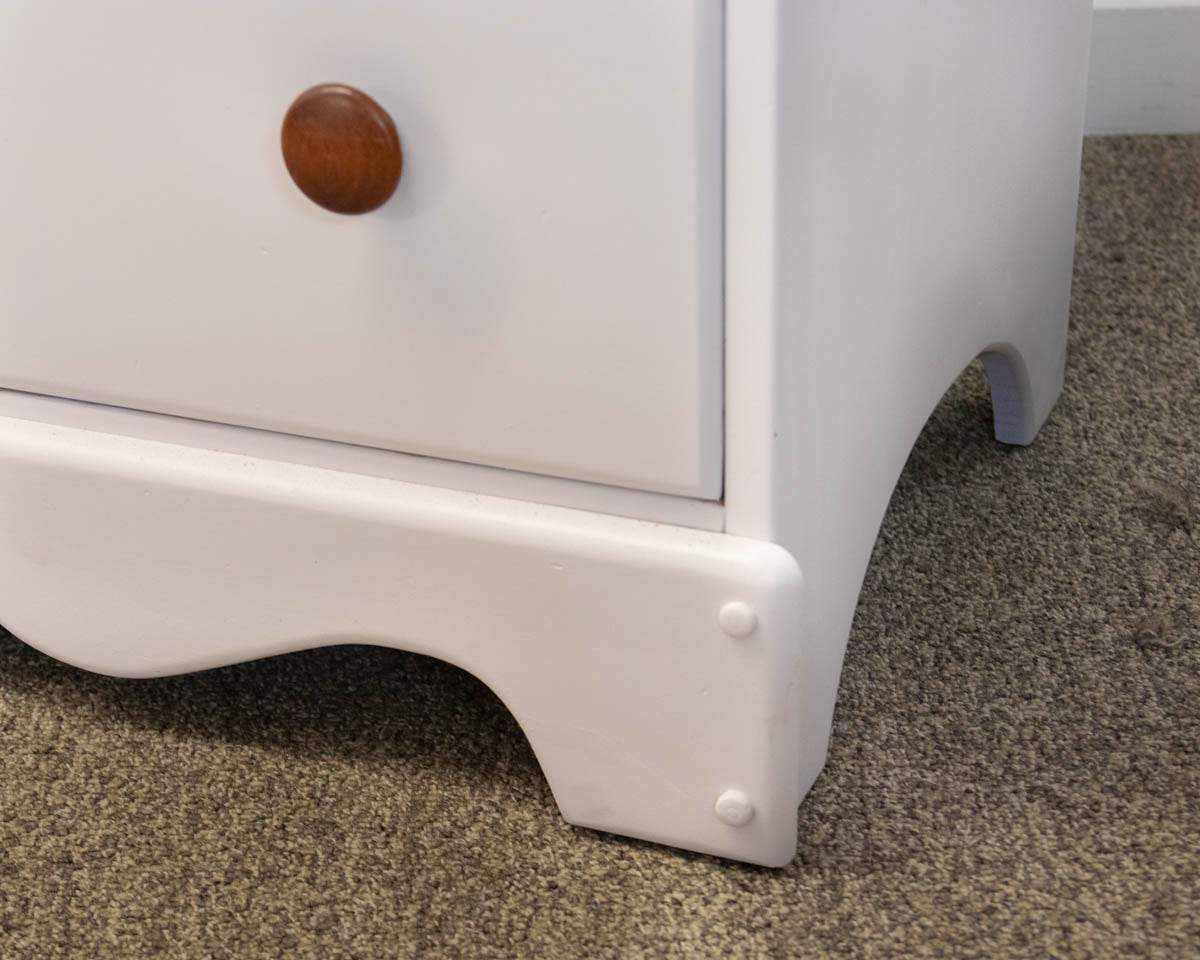 White Finish 3 Drawer Dresser