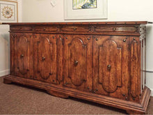 Alderwood Baroque Style 4 Drawer 4 Door with Ornate Carvings Server