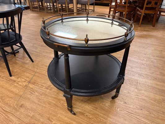 Hickory Chair Atelier Round Bar Cart