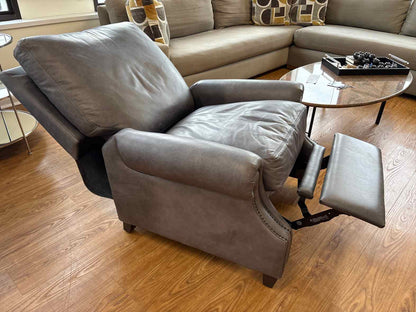 Pottery Barn 'James' Leather Recliner