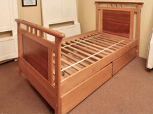 Vermont Precision Woodworks  Cherry & Ash Twin Bed 2  Storage Bins
