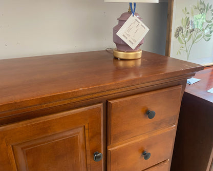 Vaughn Bassett Mule Chest in Cherry Finish with Black Pulls