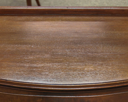Inlaid Mahogany Two Drawer Console