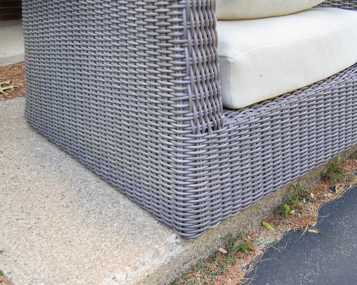 Janus et Cie 'Zeya' Gray Woven Wicker Outdoor Set