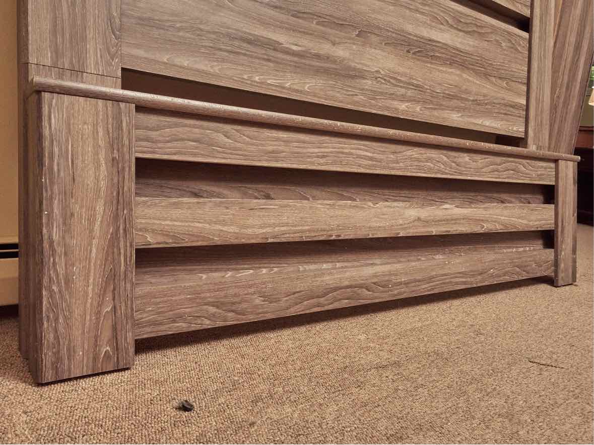 Ashley Furniture'Zelen' Driftwood finish Veneer King Bed