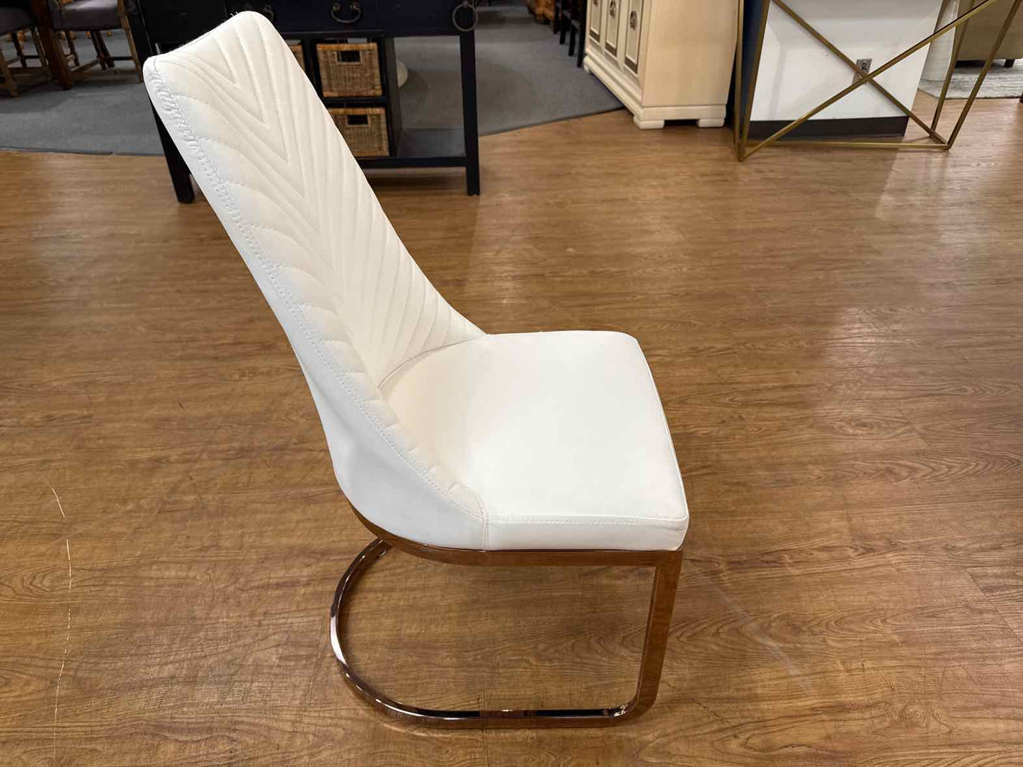Set Of 4 White Dining Chairs