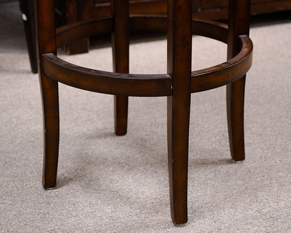 Set of 2 Swivel Bar Stools With Arms