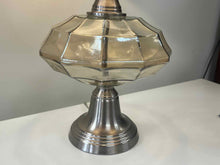 Silver and Glass Lamp