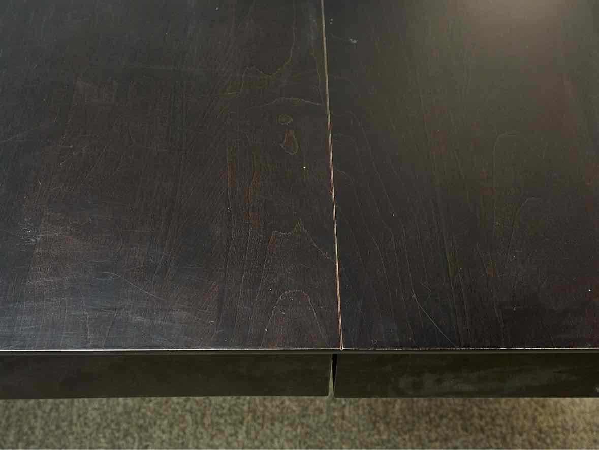 Gat Creek Sabin 64" Extension Dining Table in Maple with Classic Espresso Finish