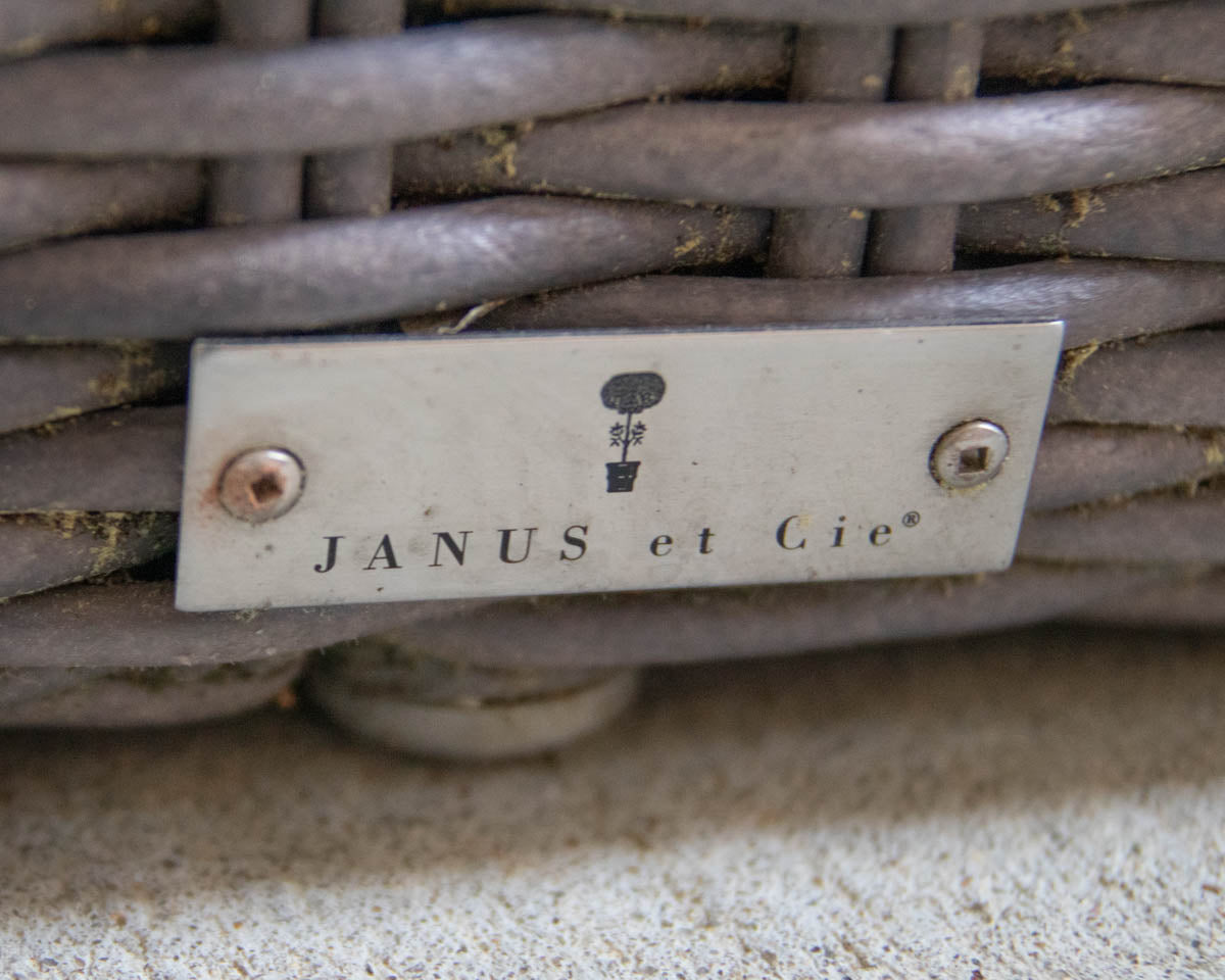 Janus et Cie 'Zeya' Gray Woven Wicker Outdoor Set