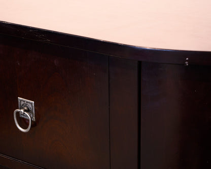 Mitchell Gold + Bob Williams Mahogany Demilune Accent Chest