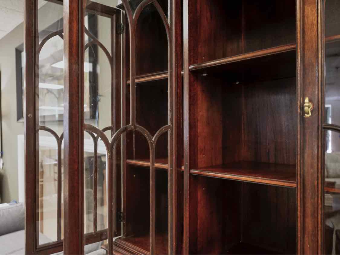 Union National Inlaid Mahogany Breakfront
