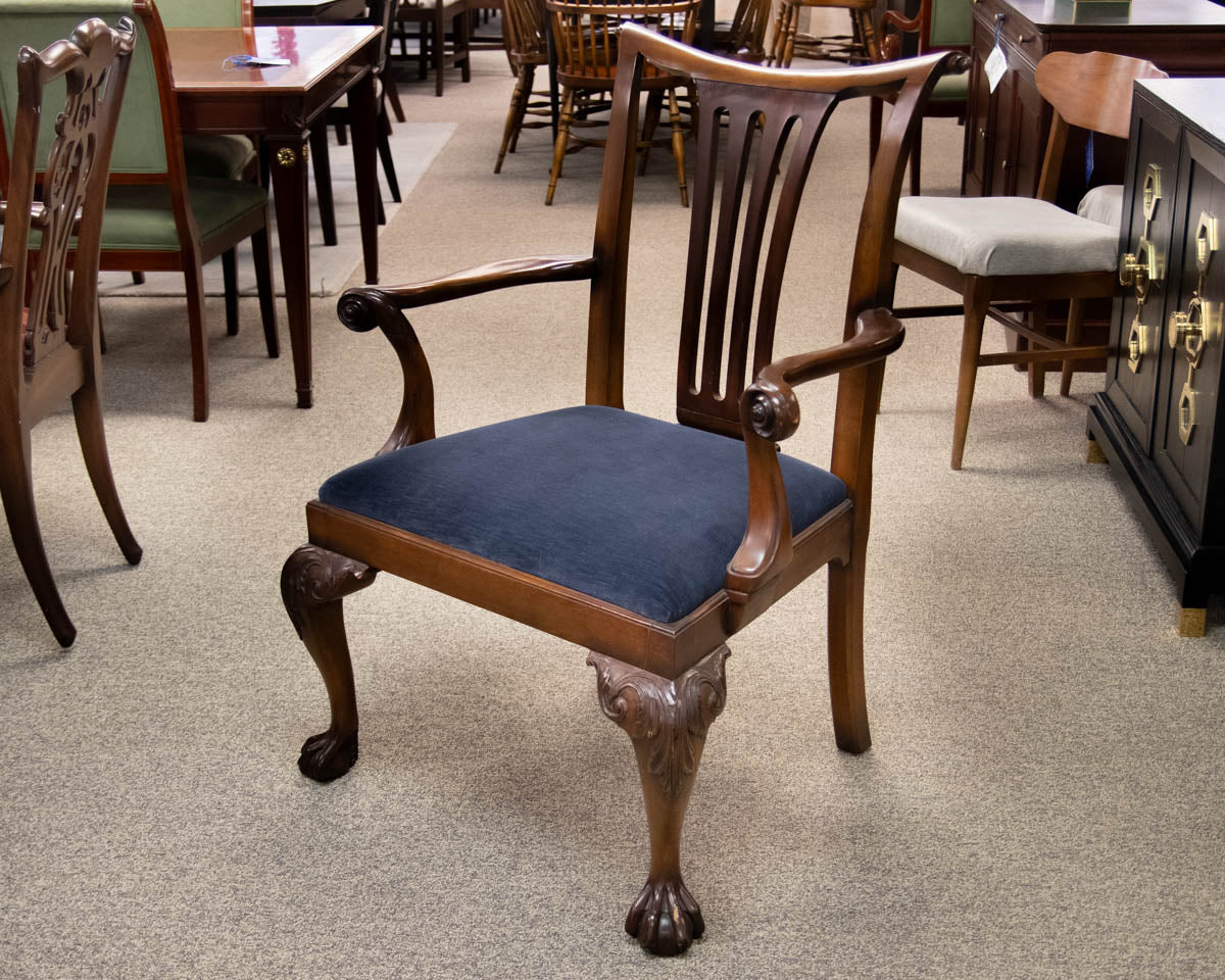 Set of 8 Mahogany Chippendale Dining Chairs with Ball & Claw Feet