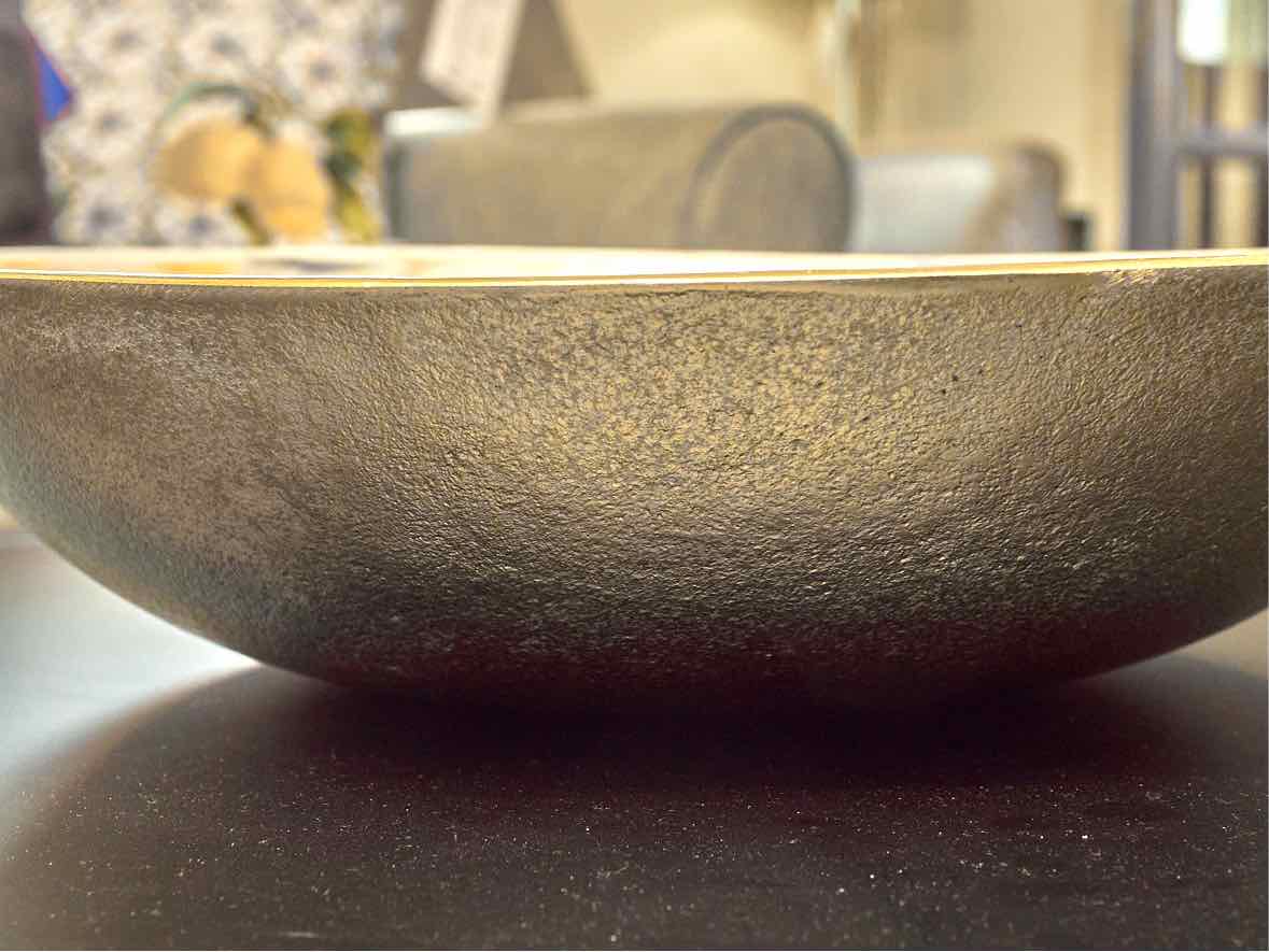 Decorative Painted Metal Bowl