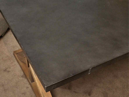Magnussen Home 'Lybrook' Zinc Plated Top X Frame Trestle Base Cocktail Table