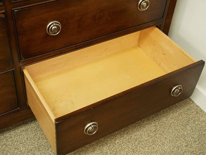 West Brothers Furniture 9 Drawer Chest in Mahogany Finish