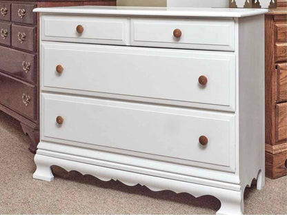 Wildwood White Finish Solid Maple 3 Drawer Dresser