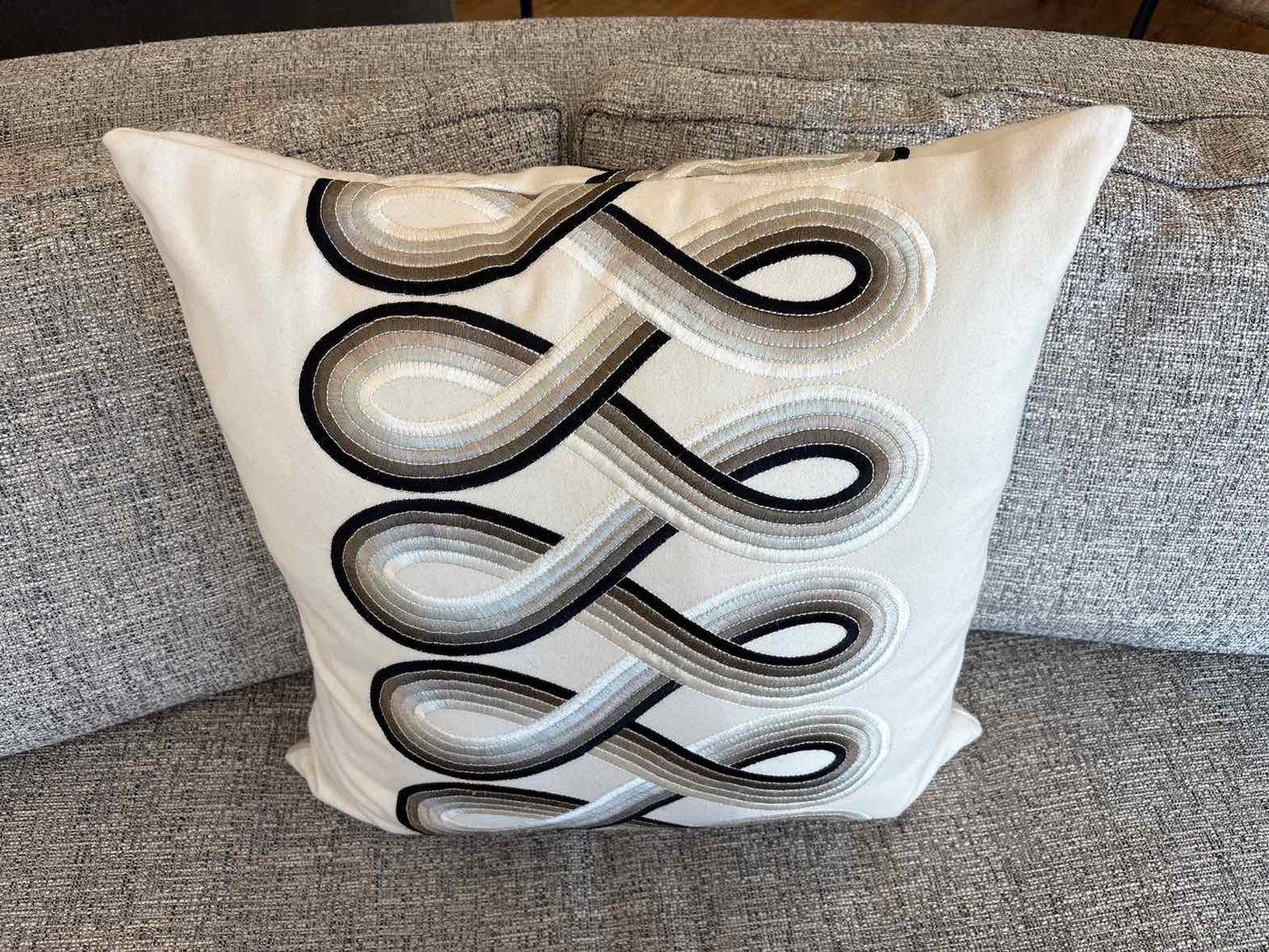 Swirl Pattern Accent Pillow