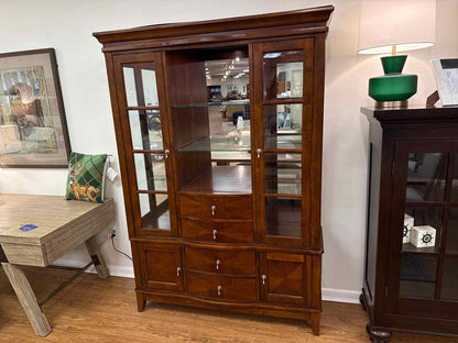 Lighted Cherry China Cabinet