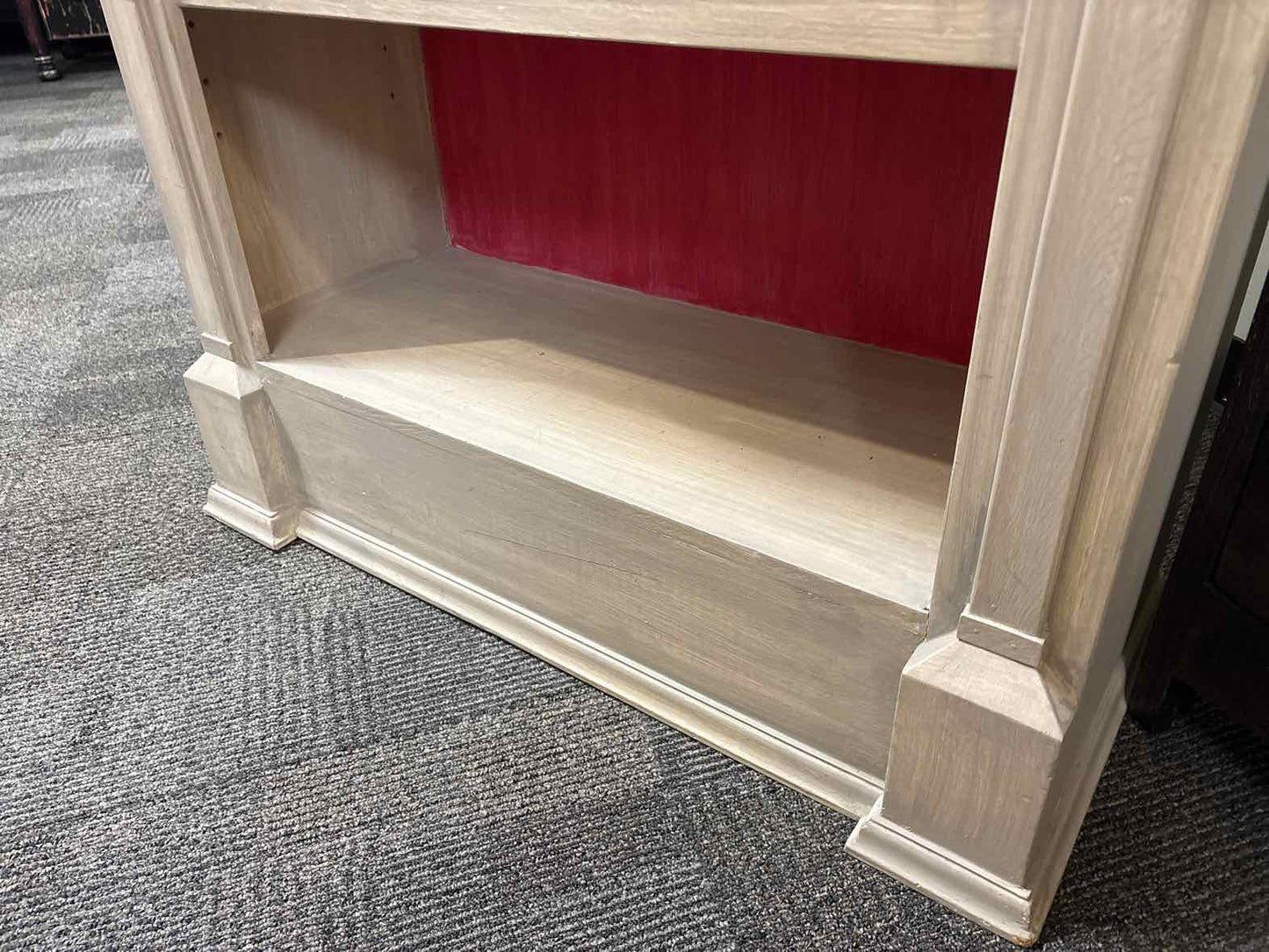 Painted Grey 4-Shelf Bookcase