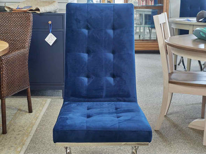 Set of 6 Belllini Modern Living Lidia Blue Dining Chairs