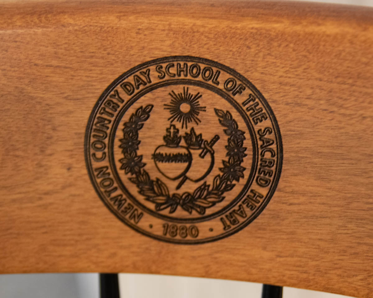 Maple & Black Arm College Office Chair