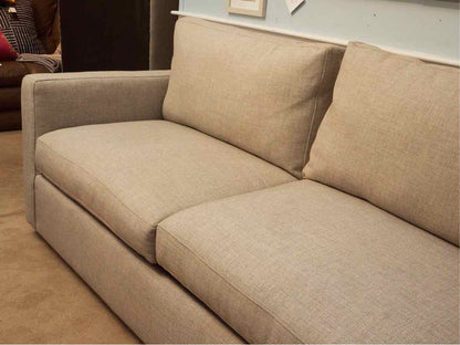 Crate & Barrel  'Barrett II'  Dove Gey Track Arm Queen Sleeper Sofa