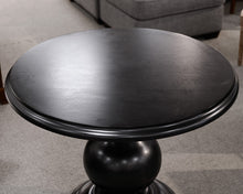 Black Round Pedestal Dining Table