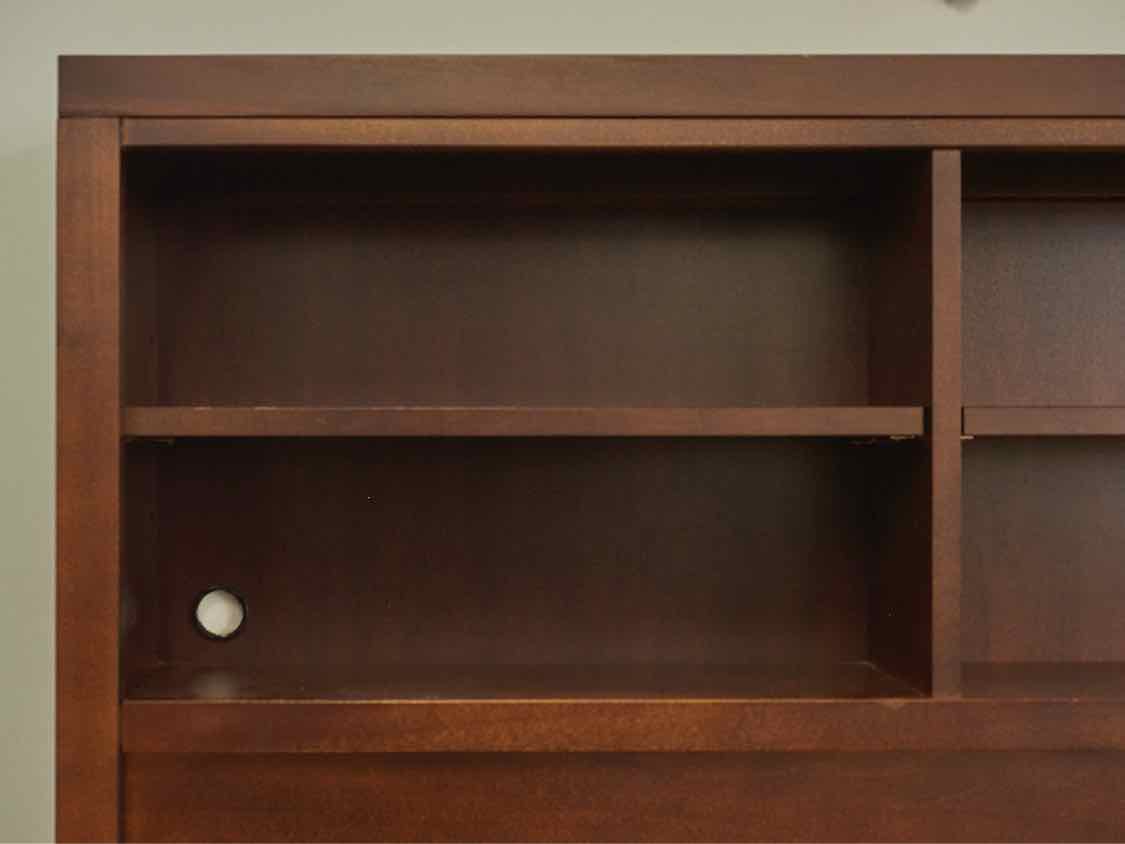Stanley Full Bookcase Headboard Bed in Cherry Stain