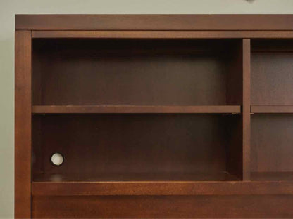 Stanley Full Bookcase Headboard Bed in Cherry Stain