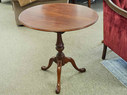 Solid Mahogany Birdcage Tilt Top Table