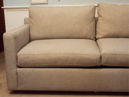 Crate & Barrel  'Barrett II'  Dove Gey Track Arm Queen Sleeper Sofa