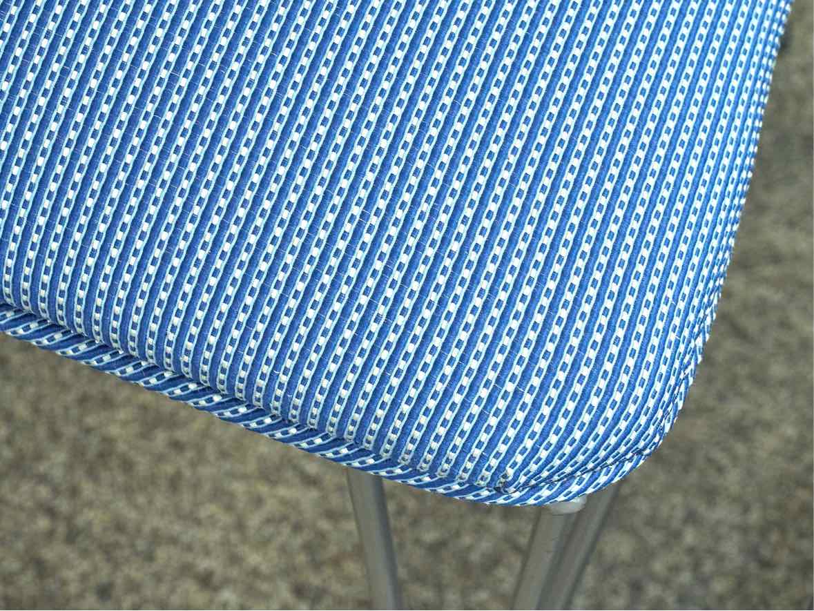 Set of 2 Blue Upholstered Dining Chairs Dining Chairs