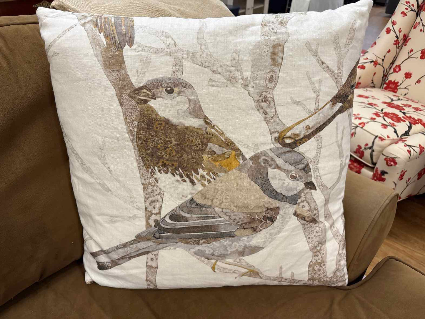 Watercolor Birds Accent Pillows