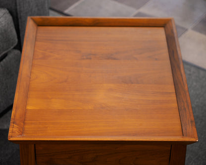 Crate & Barrel One Drawer Side Table