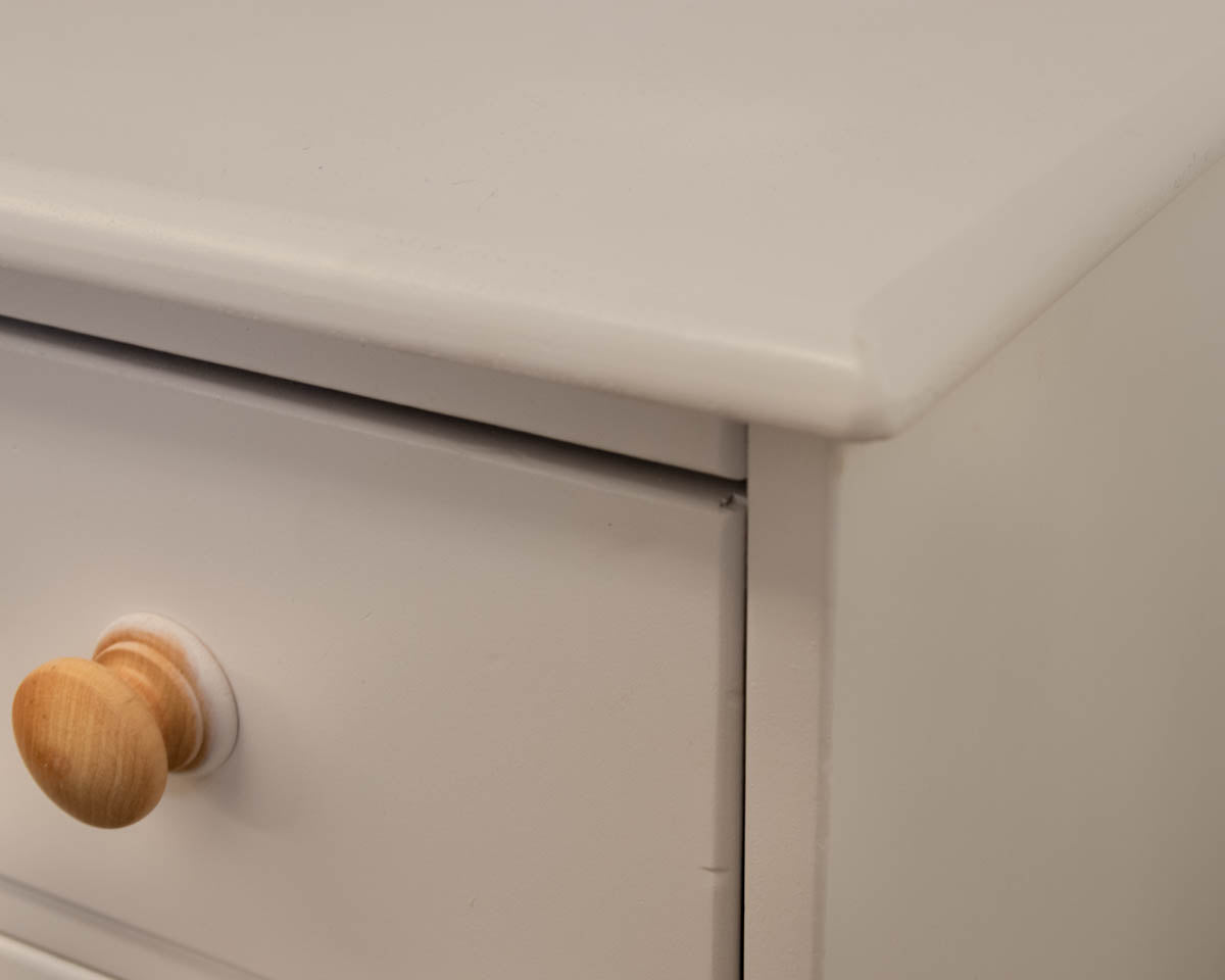 White Finish 3 Drawer Dresser