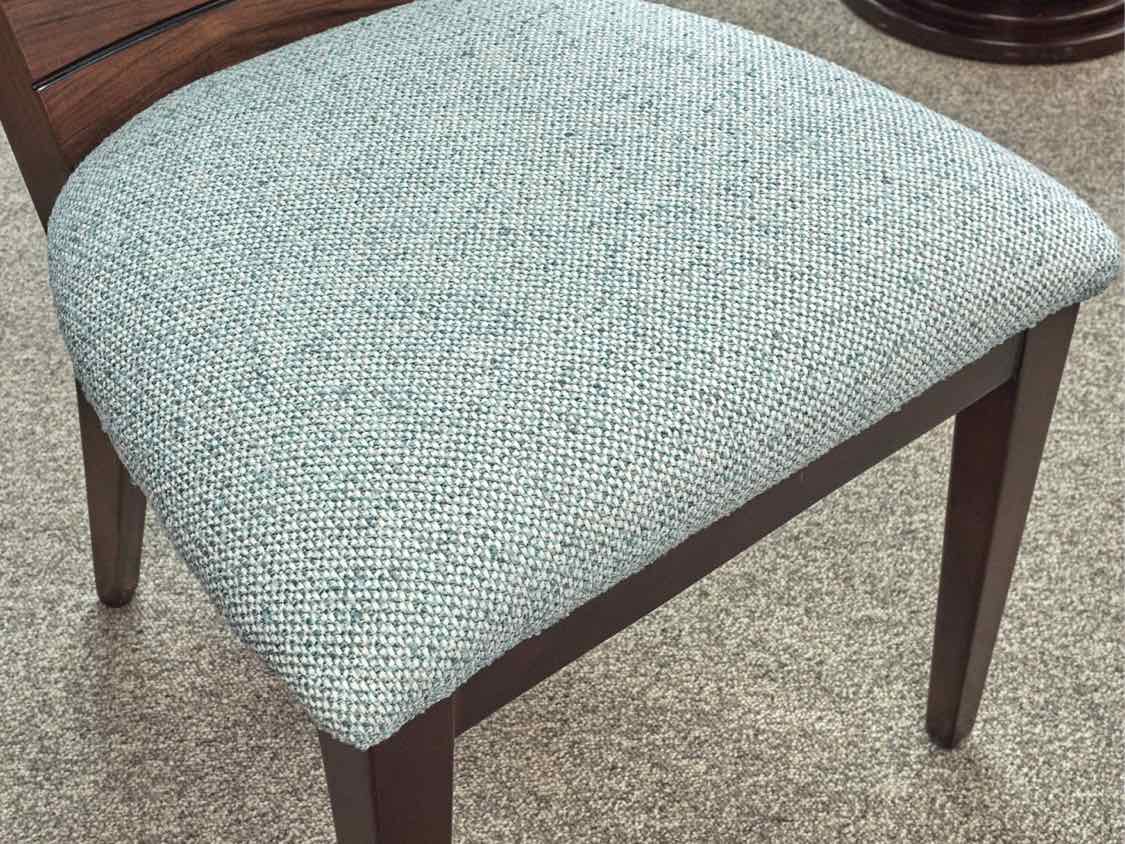 Set of 6 Giorgio Collection Art Deco Dining Chairs with Sunbrella Fabric Seats