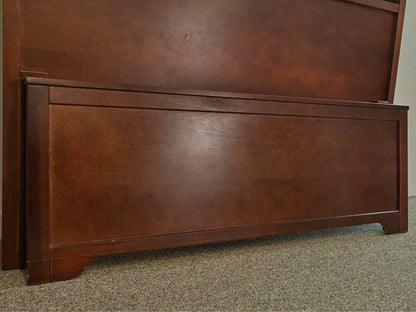 Stanley Full Bookcase Headboard Bed in Cherry Stain