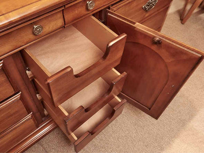 Kincaid Louis Phillip Style Nutmeg Finish 8 Drawer Dresser