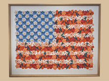 Rifle Paper Americana Embellished Art Print on Canvas in Natural Finish Frame