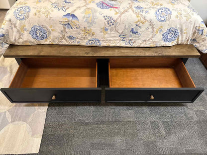 A America 'Stormy Ridge' King Storage Bed in Black