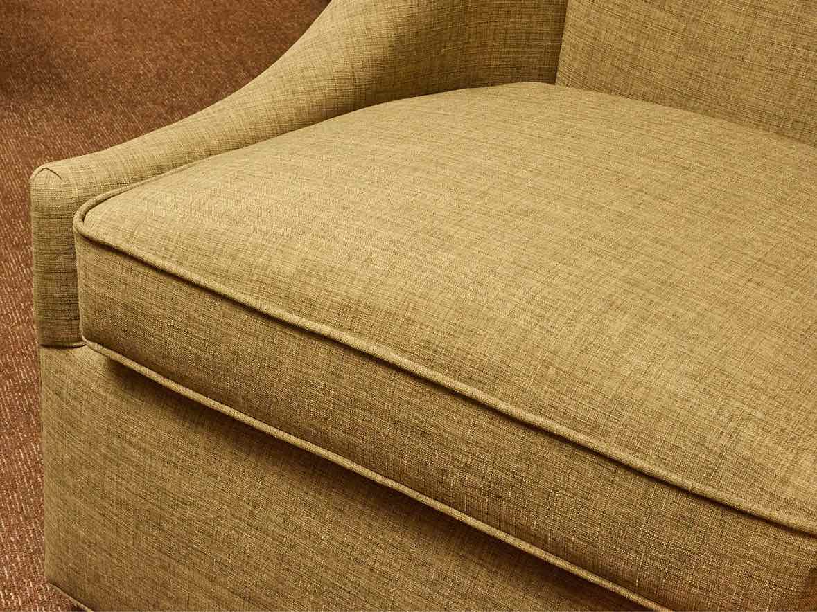 Bassett  Swivel Olive Green Upholstered Chair