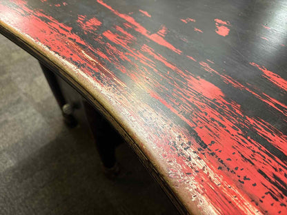 Weathered Black Kidney Desk