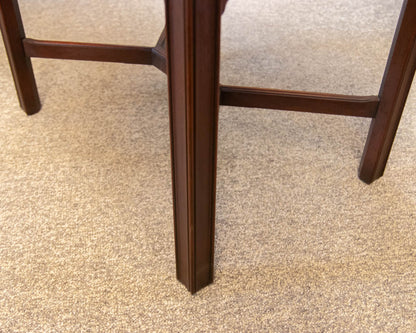 Henkel Harris Pembroke 2-Drawer Mahogany Dropleaf Side Table