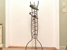 Black Steel 8 Wine Bottle Holder