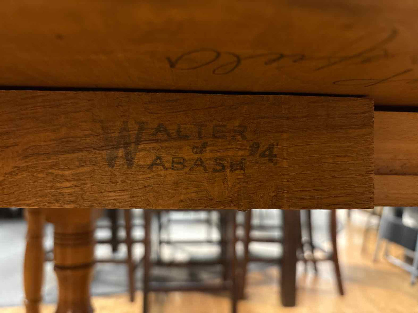 Walter of Wabash Colonial Maple Drop Leaf Dining Table